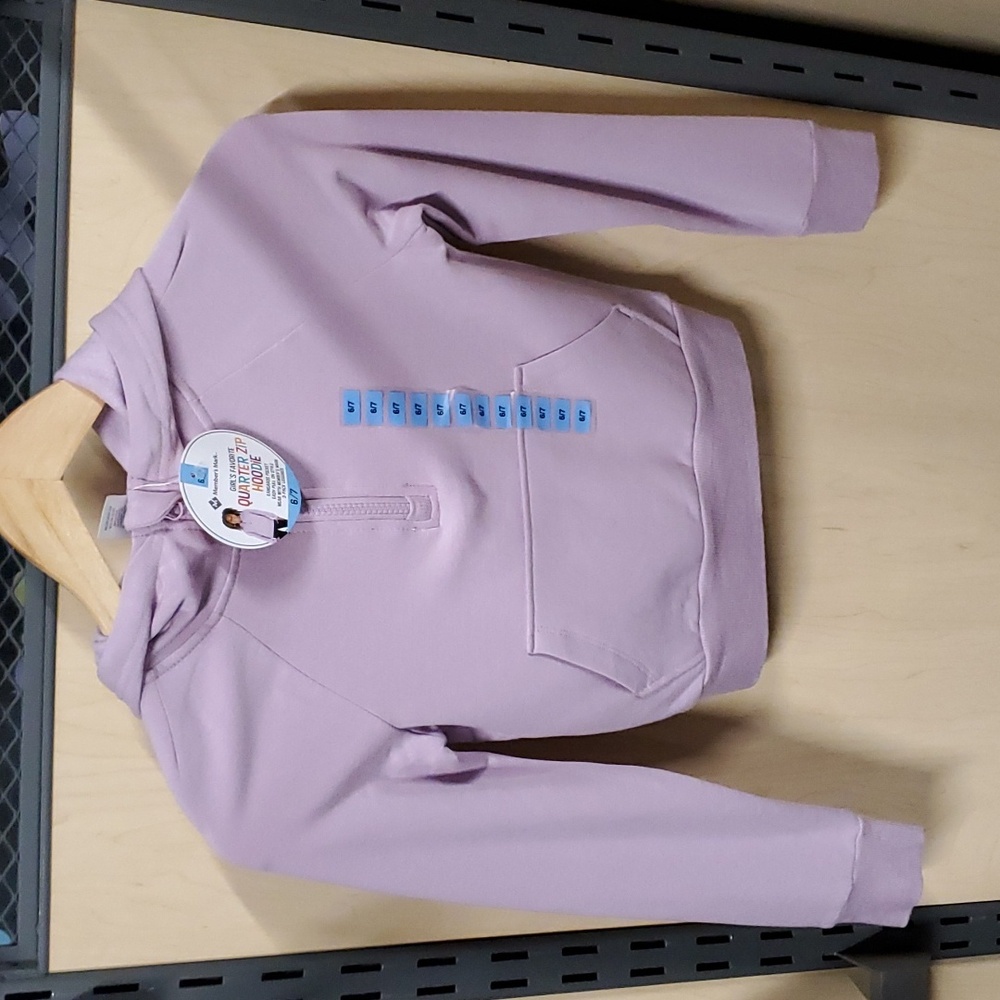 NWT Girls Quarter Zip Hoodie